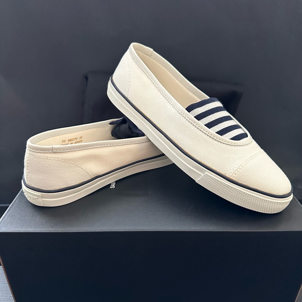 Saint Laurent Ferry Slip-On Sneakers - Picture 4 of 9